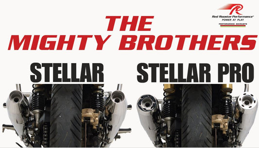 Red Rooster Performance Exhaust For Royal Enfield Interceptor 650/ GT 650 Stellar Pro - Polish