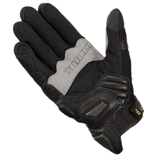 RS Taichi Armed Mesh Gloves - Black Fluo Yellow