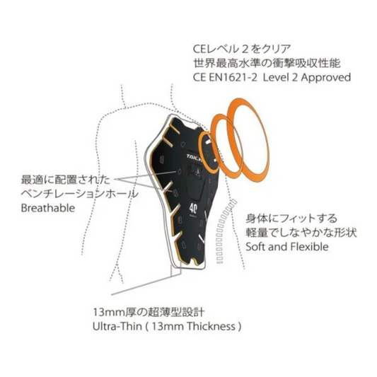 RS Taichi CE (LV.2) Back Protector - Black Yellow