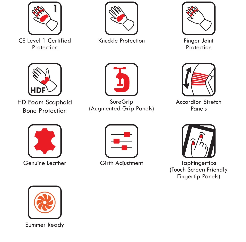 RYNOX AIR GT GLOVES B&W