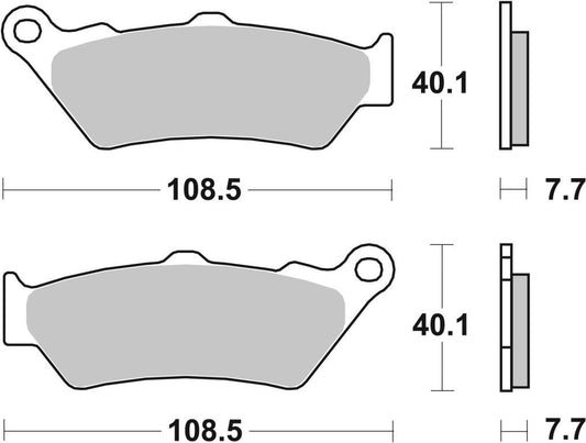 Rear Brake Pads Sintered - Brembo - 07BB03SP