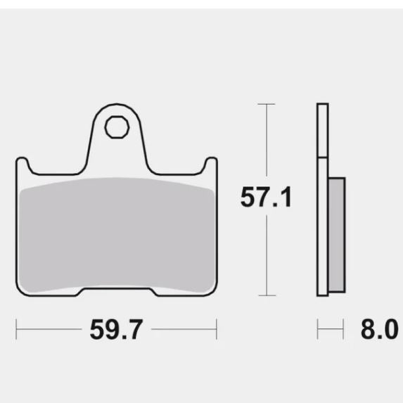 Rear Brake Pads Sintered - Brembo - 07KA21SP