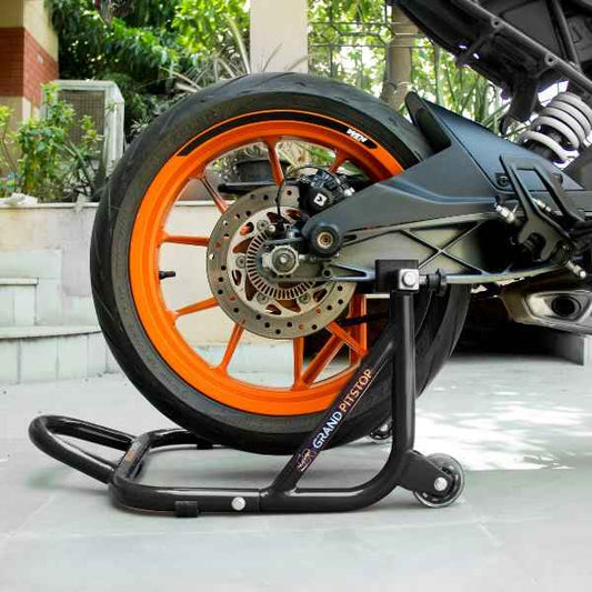 Rear Paddock Stand - Dismantlable Black - Grandpitstop