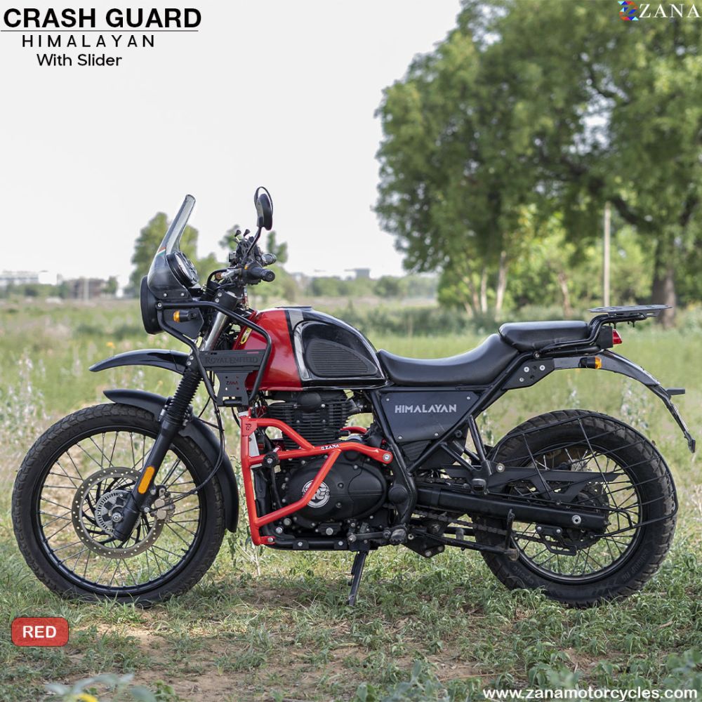 Red Leg Guard with Slider for Himalayan BS6(2021-22) by ZANA - ZI-8215