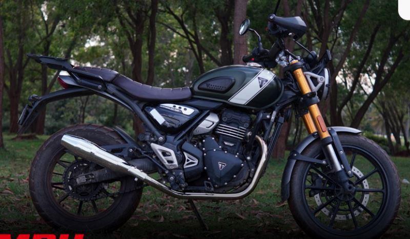 Red Rooster Performance-Blaze Premium Exhaust System for Triumph Scrambler 400X (Polish)