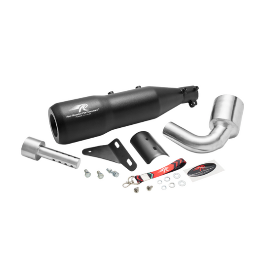 Red Rooster Altair Exhaust For Bajaj Dominar 400-Black