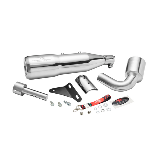 Red Rooster Altair Exhaust For Bajaj Dominar 400-Polish