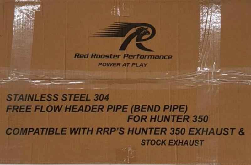 Red Rooster Performance Header Pipes Set- Black- For Hunter 350