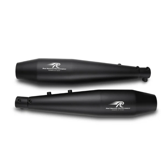 Red Rooster Performance Stellar Exhaust for Royal Enfield Interceptor 650/Continental GT 650 - Black Matte