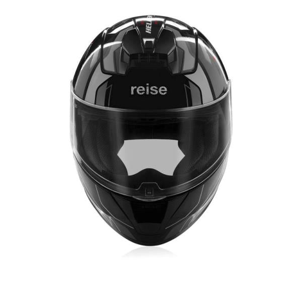 Reise Moto Helden Helmet - Grey Black Gloss