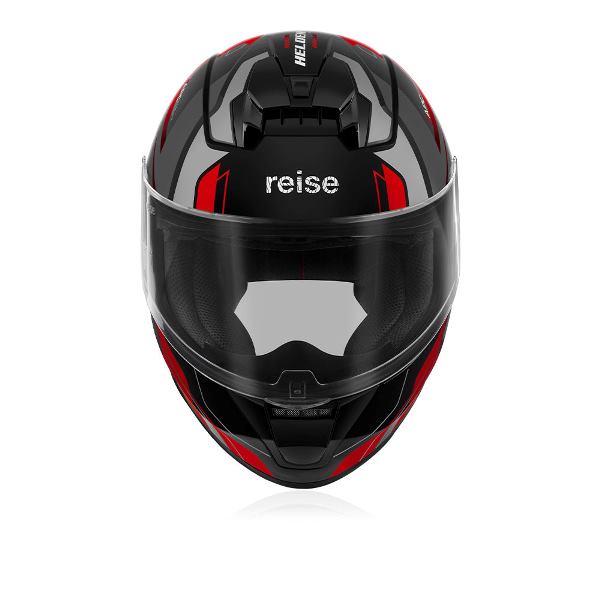 Reise Moto Helden Helmet - Red Black Gloss