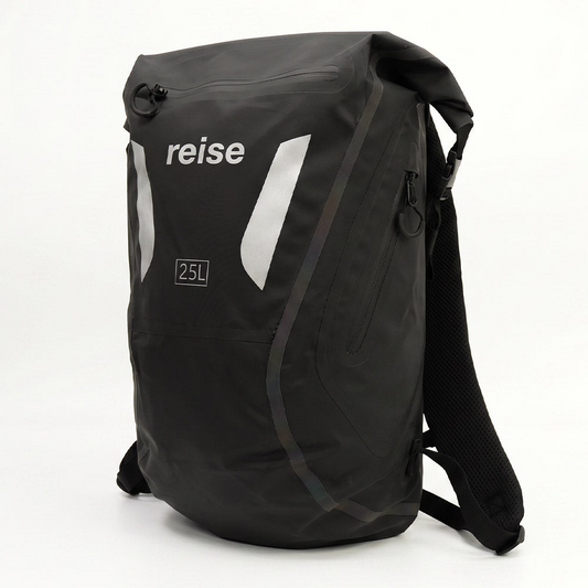 Reise Drypak Bagpack Waterproof Motorcycle Luggage 25L (Black)