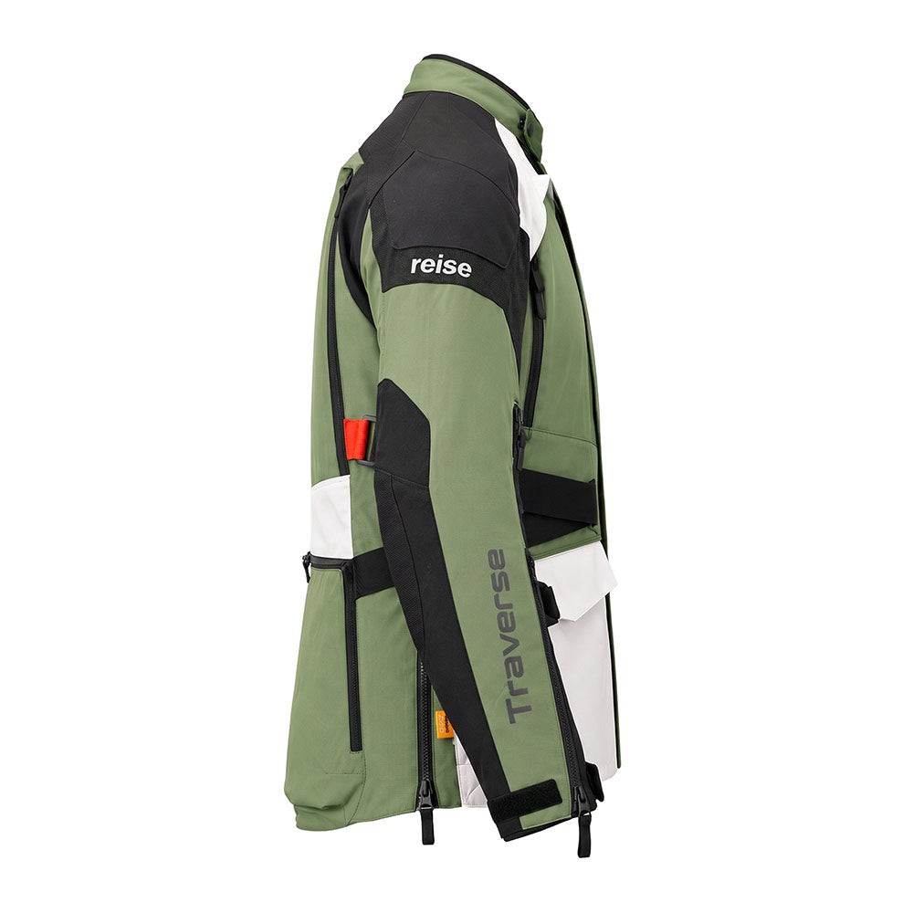 Reise Traverse Motorcycle Adventure Touring Jacket (Beetle) - REJK004MED488