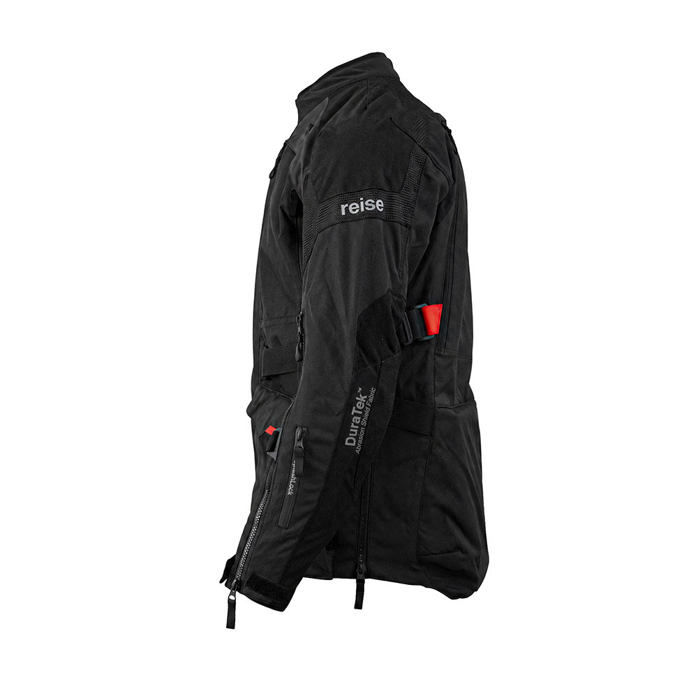 Reise Traverse Motorcycle Adventure Touring Jacket (Black) - REJK004SML025