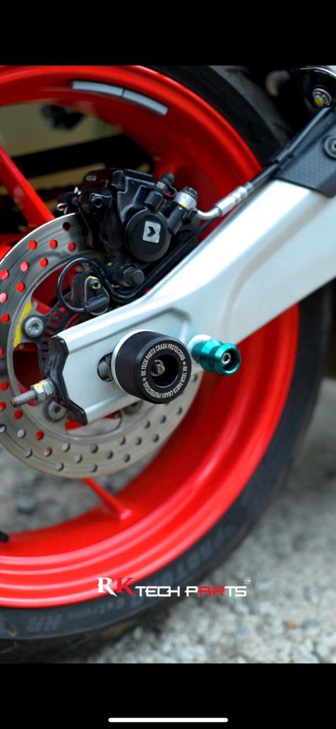 Rktech Rear Axle Protectors - Aprilia Rs 457