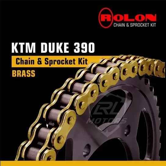 KTM Duke 390 Rolon Brass chain sprocket kit HXRC 268 – Riders Junction