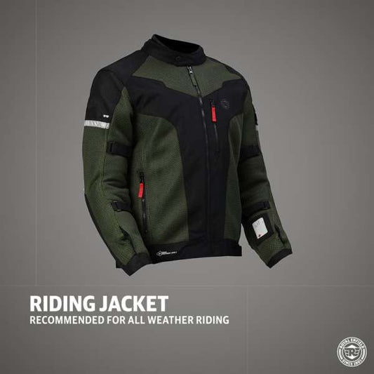 Royal Enfield Windfarer V2 Riding Jacket Green