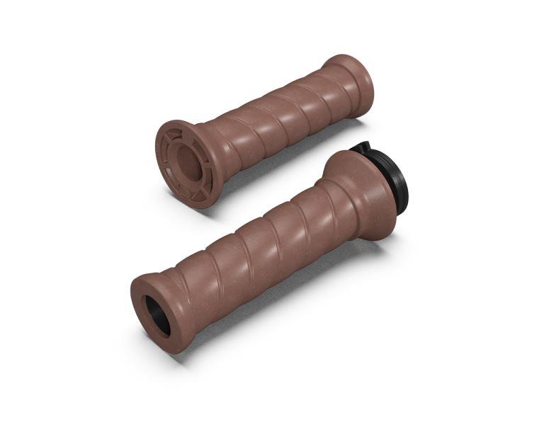 M MATI Handlebar Grips (Qty 2) For Yamaha Grizzly 80-700 (2003-2024) – Black Rubber, Slip-On