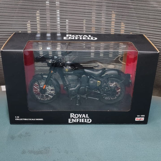 Royal Enfield Classic Collectible Scale Model 1:12 Eclipse Black (RLCSMO260022)