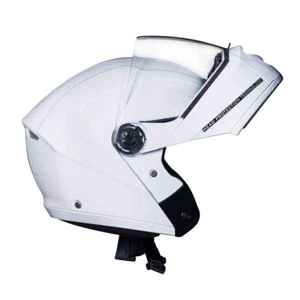 Royal Enfield Modular Adroit Helmet With Clear Visor Gloss White