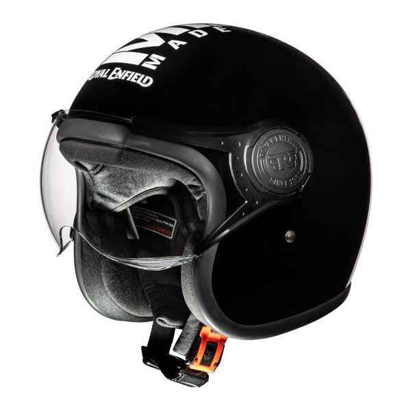 Royal Enfield OP MLG Gloss Black/White Helmet