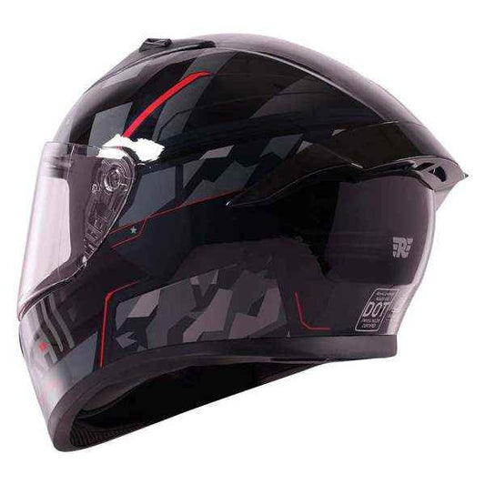 Royal Enfield Roadster Geo Camo Face Helmet Black