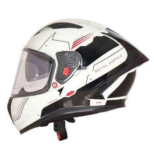 Royal Enfield Speedx Full Face Blitz Helmet Off White