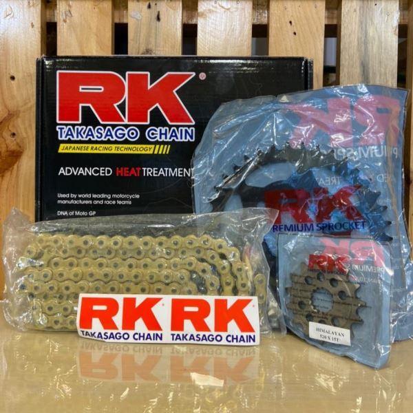 Royal Enfield Himalayan Brass Chain Kit ( RK Japan)