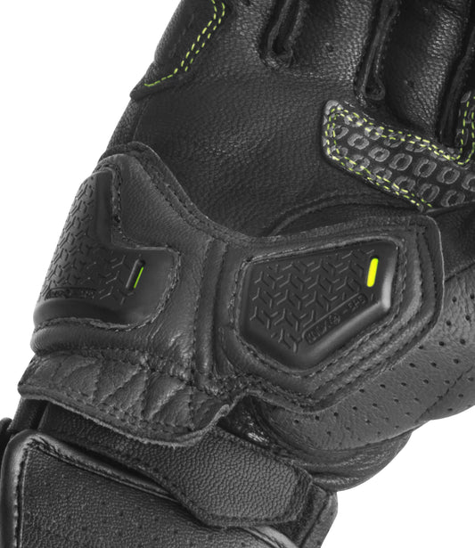 Rynox Storm Evo 3 Gloves - HiViz Green Black