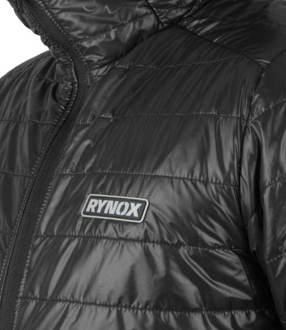 Rynox Surge Puffer Winter Jacket - Gloss Black