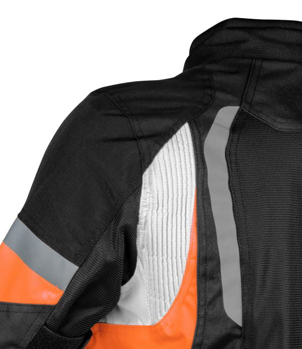 Rynox Tornado Pro 4 Jacket-CE Certified Class A - Black Orange