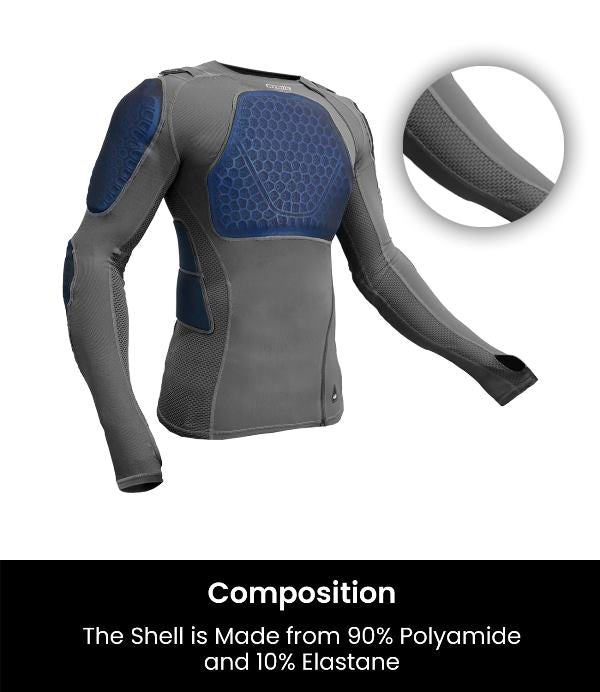 Rynox Quest Pro 2 Protective Base layer-Upper (Grey)
