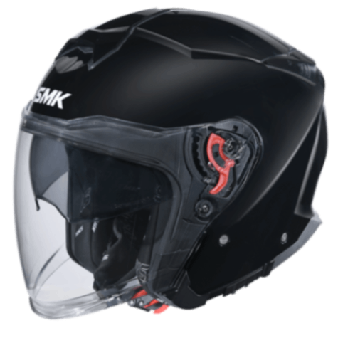 SMK GTJ Solid - Open Face Helmet - Black GL 200