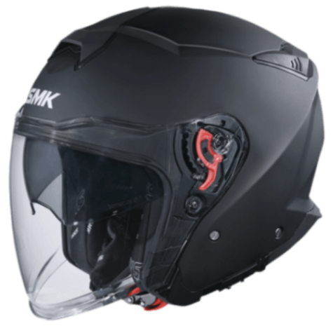 SMK GTJ Solid - Open Face Helmet - Black MA 200
