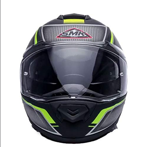 SMK Glide Kyren Modular Helmet Matt Black Grey Green (MA268) - Riders Junction