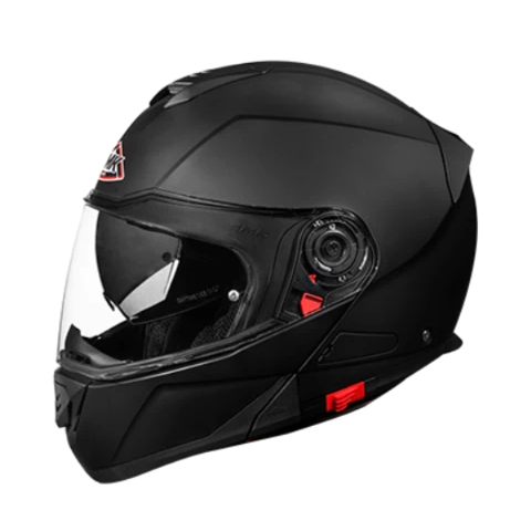 SMK Glide Modular Helmet Matt Black (MA200) - Riders Junction