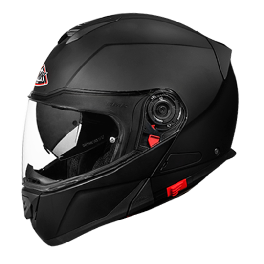 SMK Glide Unicolour Glossy Black Helmet - GL100 - Riders Junction