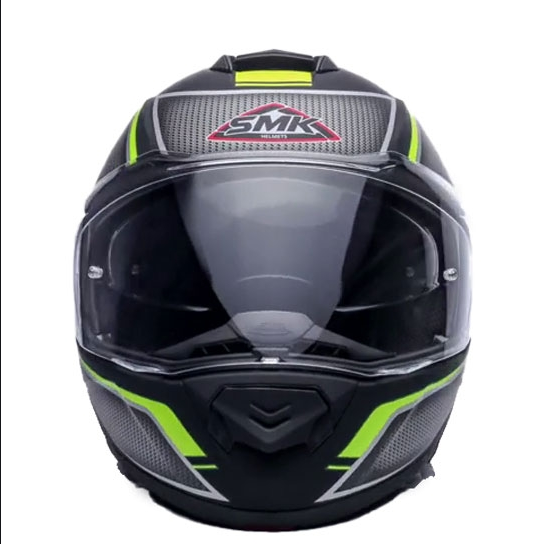 SMK Glide Kyren Modular Helmet Matt Black & Grey (MA264) - Riders Junction