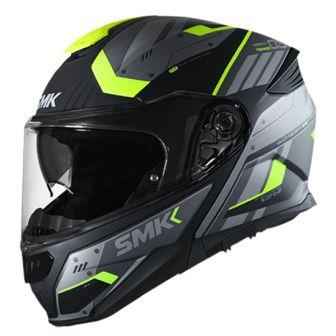 SMK Gullwing Tekker Matt Green & Black Helmet MA264