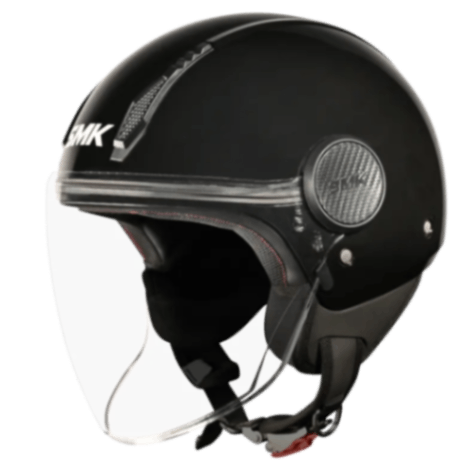 SMK Laminar Solid - Open Face Helmet - Black GL 200