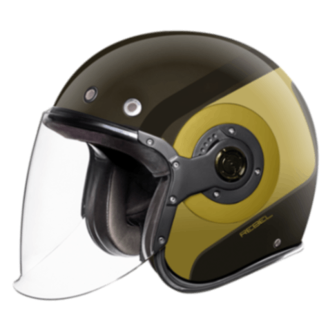 SMK Retro Jet Rebel - Open Face Helmet - GL 746