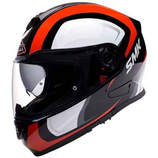 SMK Twister Twilight GL231 Gloss Black Red Helmet