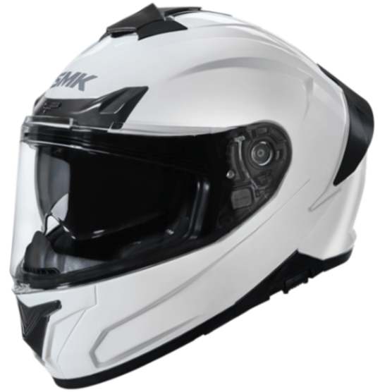 SMK Typhoon Solid Full-Face Helmet - White GL 100