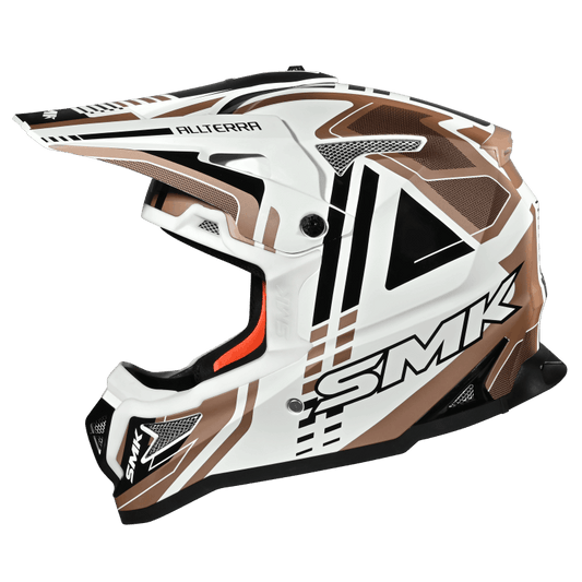 SMK Allterra Helmet X-Sprint Matt White / Bronze / Black - MA172