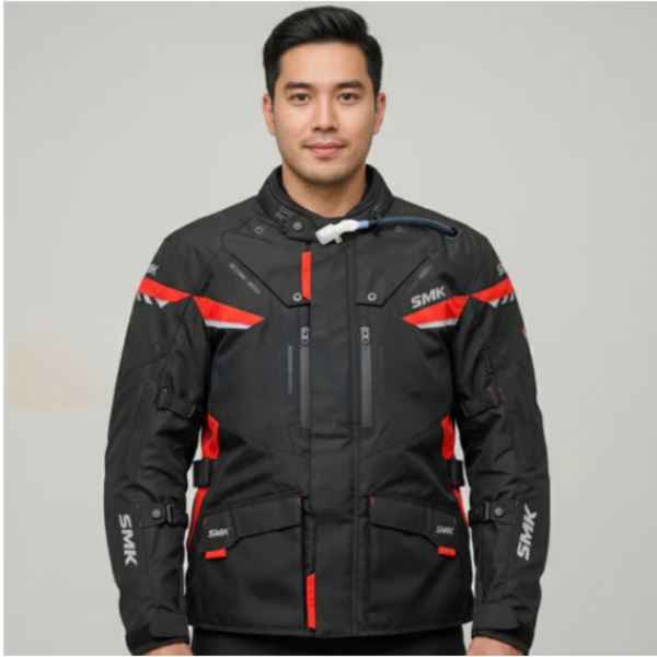 SMK Apex Adventura Jacket Black/Red - Buy Now At Riders Junction