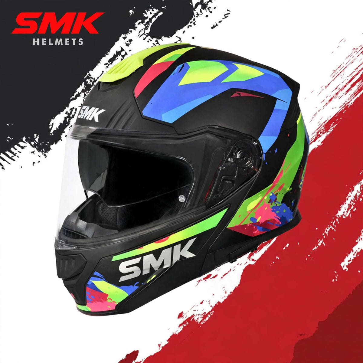 SMK Gullwing Charger – Flip-up Helmet – MA 285