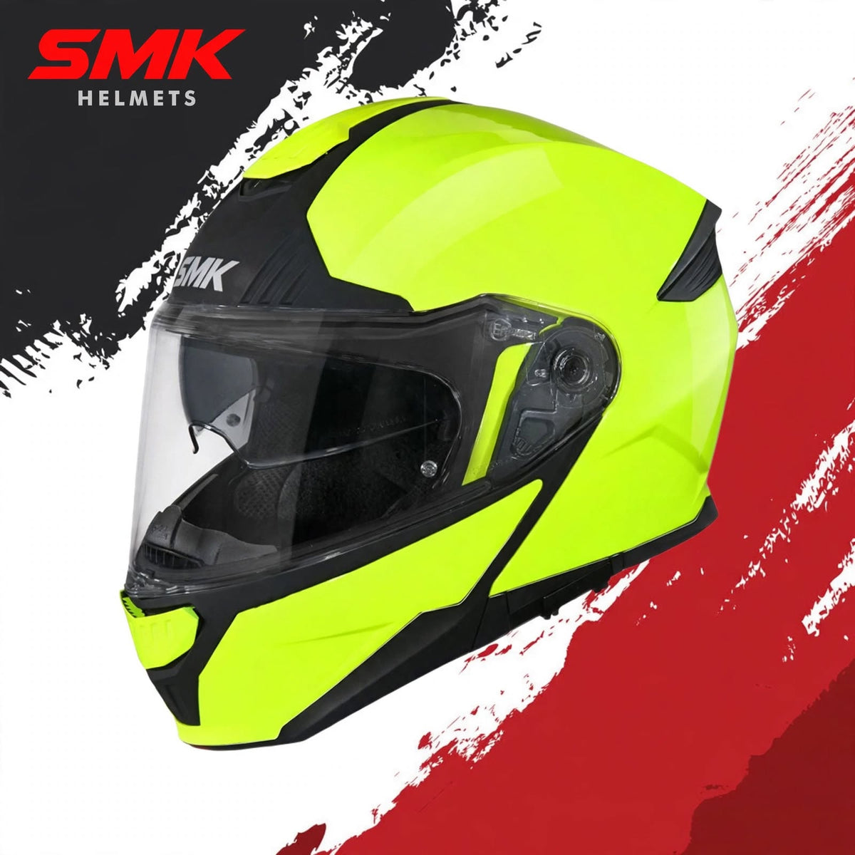 SMK Gullwing Solid – Flip-up Helmet – Hi Vision Hv 400