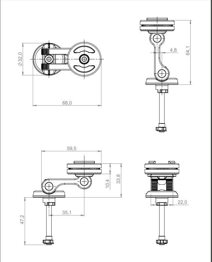 SP Connect Moto Stem Mount Pro - 52849
