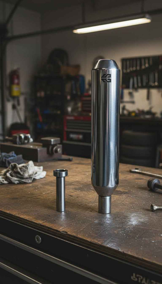 SS Motocorp - Slip-On Exhaust For Royal Enfield Classic Reborn 350 (Steel Polished Finish)
