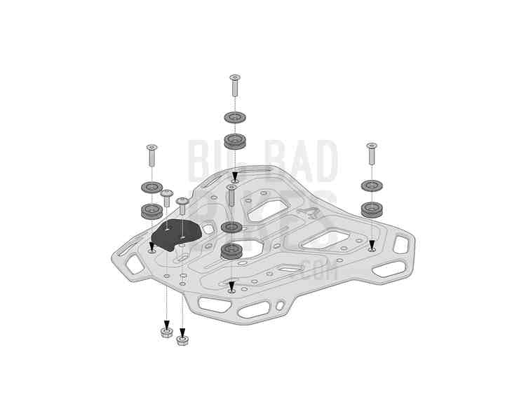 SW Motech Adapter kit for Adventure Luggage Rack (GPT.00.152.35100/B)